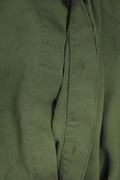 Zara Basic Womens Army Green Collared Button Up Blouse Long Sleeve Size XS