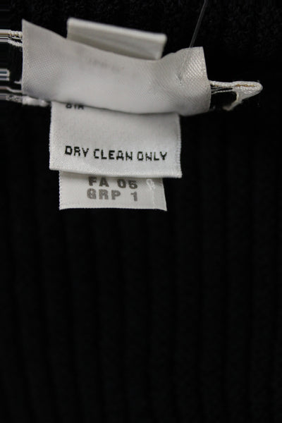 St. John Sport By Marie Gray Unisex Black Sweater Vest Wool Rayon Size L