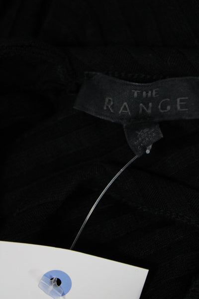 The Range Women Black Sleeveless Square Neck Jumpsuit Viscose Spandex Size XS