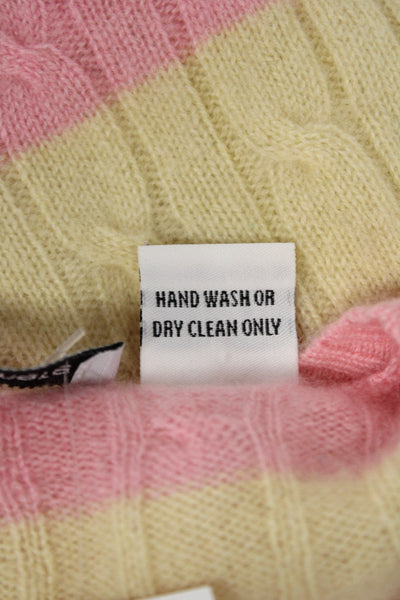 Autumn Cashmere Women Pink Wool Pullover Sweater Size S