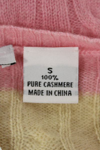 Autumn Cashmere Women Pink Wool Pullover Sweater Size S