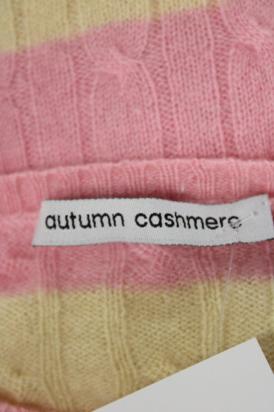 Autumn Cashmere Women Pink Wool Pullover Sweater Size S