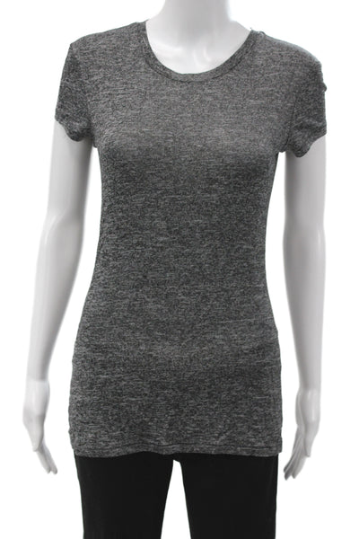 Rag & Bone Jean Womens Dark Gray Crew Neck Short Sleeve T-Shirt Size XS