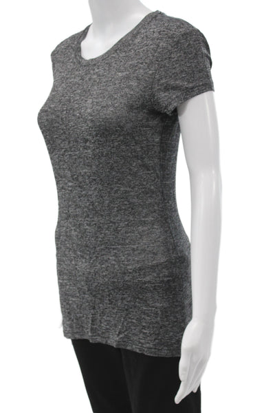 Rag & Bone Jean Womens Dark Gray Crew Neck Short Sleeve T-Shirt Size XS