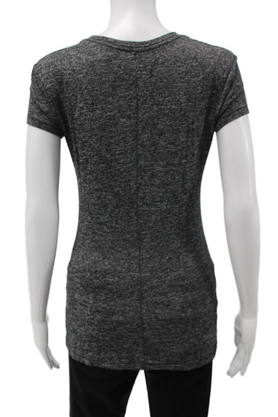 Rag & Bone Jean Womens Dark Gray Crew Neck Short Sleeve T-Shirt Size XS