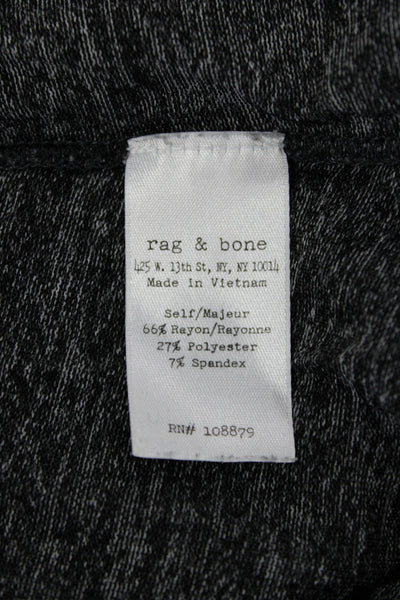 Rag & Bone Jean Womens Dark Gray Crew Neck Short Sleeve T-Shirt Size XS