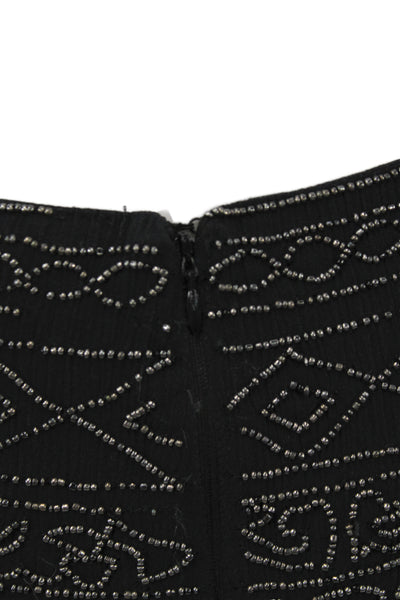Gryphon New York Womens Mini Straight Pencil Geometric Cotton Skirt Size S