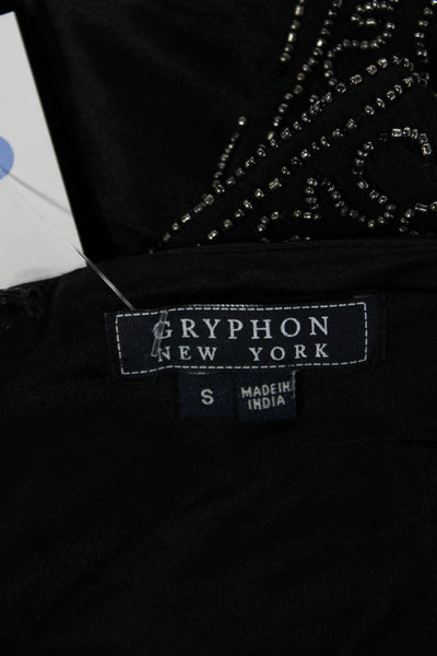 Gryphon New York Womens Mini Straight Pencil Geometric Cotton Skirt Size S