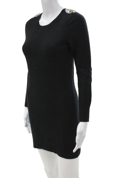 Torn by Ronny Kobo Women Sweater Dress Black Cashmere Long Sleeve Size XS