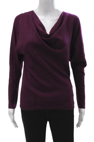 Neiman Marcus Women Purple Cashmere Pullover Sweater Size S