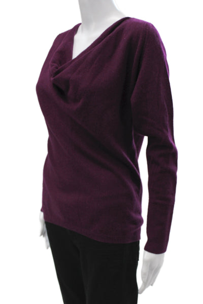 Neiman Marcus Women Purple Cashmere Pullover Sweater Size S