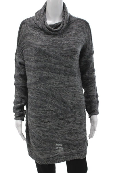 Lafayette 148 New York Unisex Dark Gray Turtleneck Pullover Sweater Size S