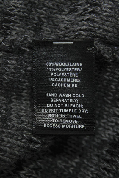 Lafayette 148 New York Unisex Dark Gray Turtleneck Pullover Sweater Size S