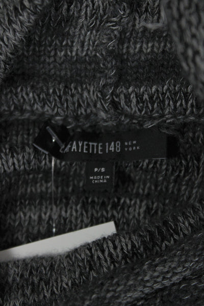 Lafayette 148 New York Unisex Dark Gray Turtleneck Pullover Sweater Size S