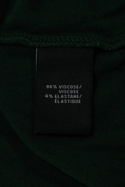 Lafayette 148 New York Women Green Turtleneck Long Sleeve Viscose Size S