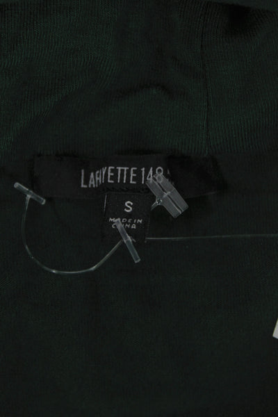 Lafayette 148 New York Women Green Turtleneck Long Sleeve Viscose Size S