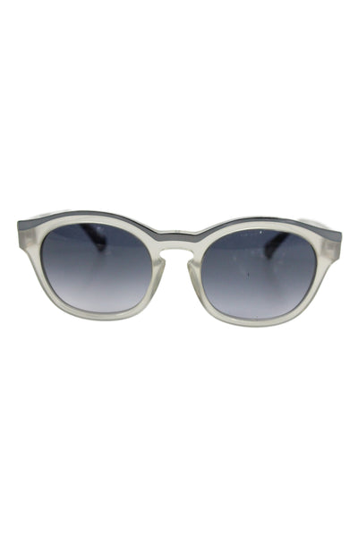 KY for Tura Womens Grey Oval Lens Sunglasses Clear