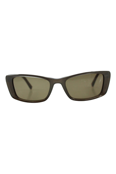 KY for Tura Womens Square Frame Silver Tone Sunglasses Brown