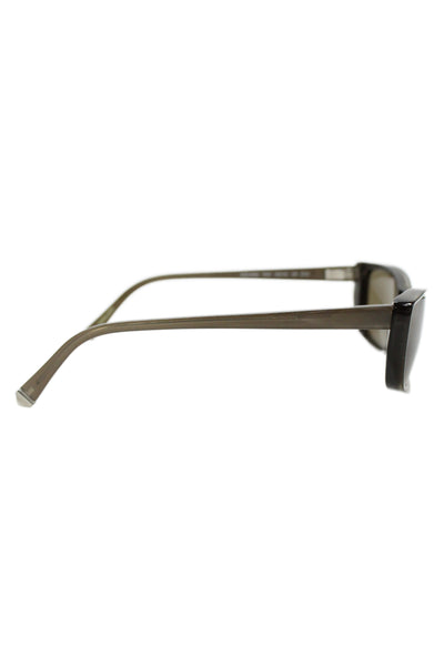 KY for Tura Womens Square Frame Silver Tone Sunglasses Brown
