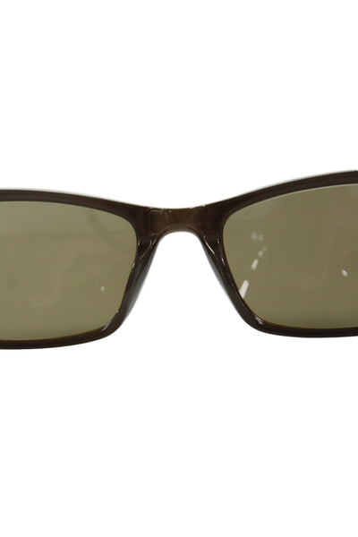 KY for Tura Womens Square Frame Silver Tone Sunglasses Brown