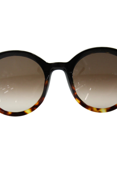 KY for Tura Womens Tortoise Shell Frame Bottom Oval Lens Sunglasses Black Brown