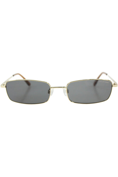 4622497 DMY By DMY Womens Metal Frame Square Frame Olsen Sunglasses Gold