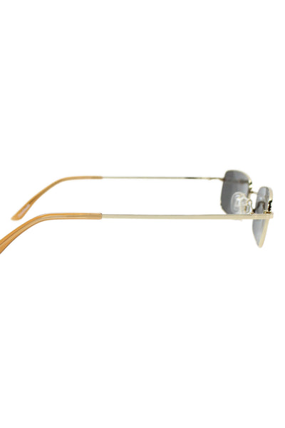 4622497 DMY By DMY Womens Metal Frame Square Frame Olsen Sunglasses Gold