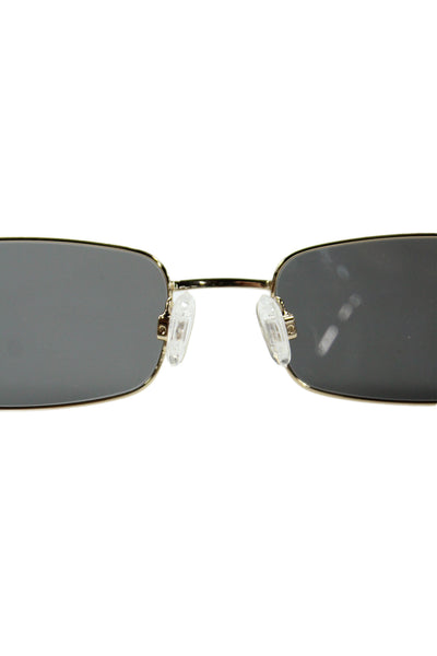 4622497 DMY By DMY Womens Metal Frame Square Frame Olsen Sunglasses Gold