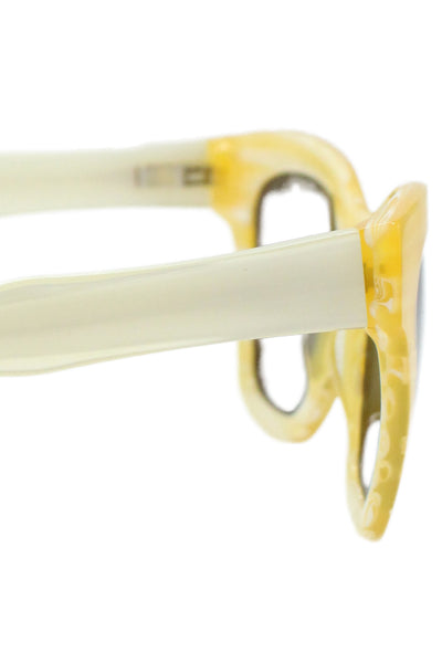 KY for Tura Womens Oval Lens Sunglasses Yellow
