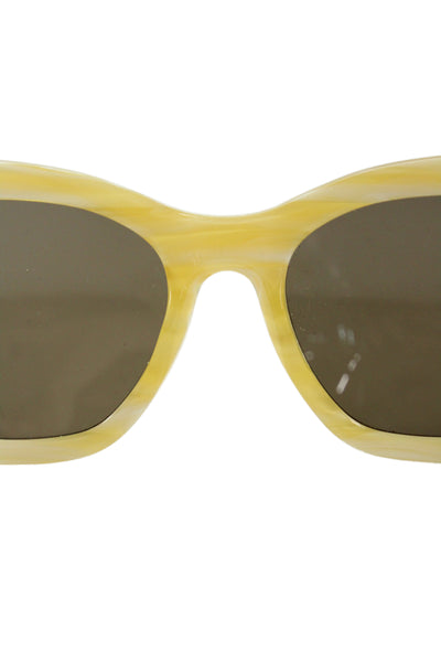 KY for Tura Womens Oval Lens Sunglasses Yellow