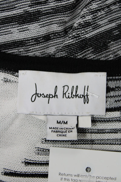 Joseph Ribkoff Women Tunic Blouse Black Lace-Up Long Sleeve Size M