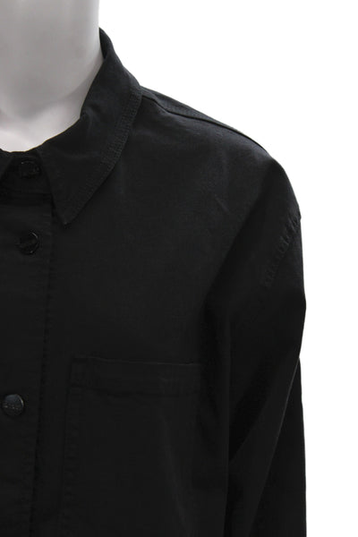 Renuar Unisex Black Collared Button Jacket Classic Long Sleeve Size XL