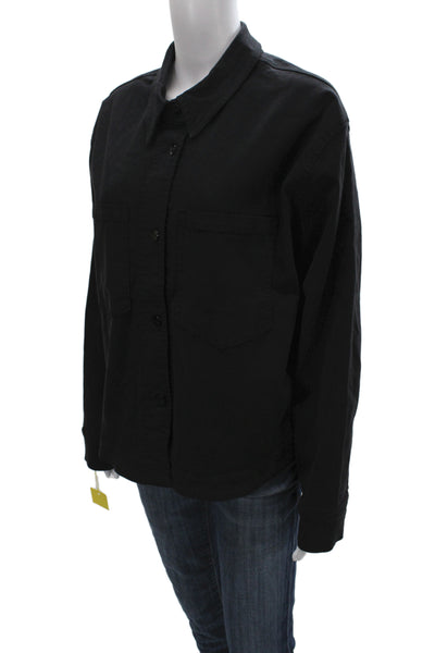 Renuar Unisex Black Collared Button Jacket Classic Long Sleeve Size XL