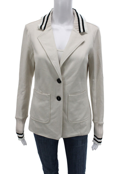 Renuar Womens Beige Collared Button Long Sleeve Classic Blazer Size XL