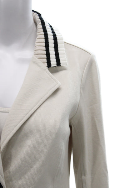 Renuar Womens Beige Collared Button Long Sleeve Classic Blazer Size XL