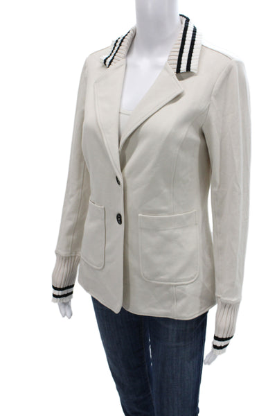 Renuar Womens Beige Collared Button Long Sleeve Classic Blazer Size XL