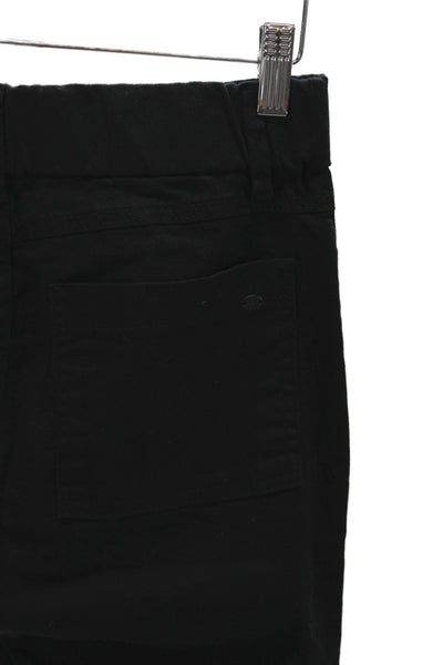 Flog Women Cargo Pants Black Button 98% Cotton 2% Lycra Inseam 32 Size 24