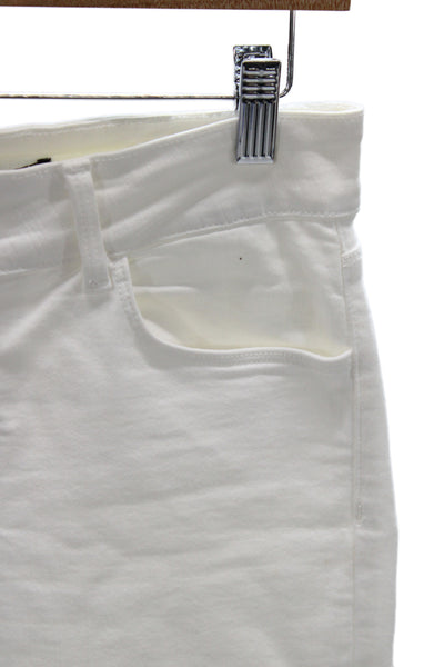 J Brand Women Cropped Straight White Low Rise Jeans Size 27