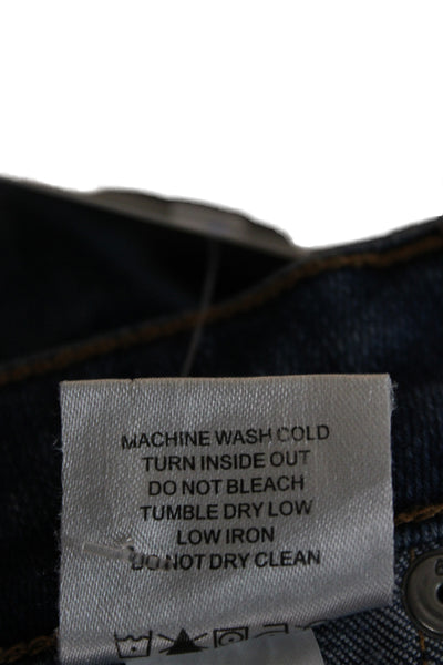Henry & Belle Womens Ankle Cropped Dark Blue High Rise Jeans Size 30