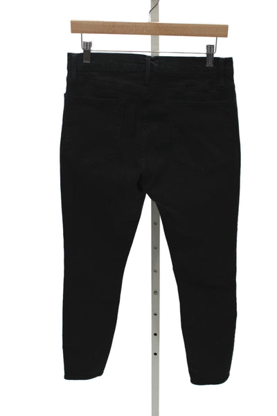 Frame Womens Skinny Ankle Black High Rise Jeans Size 30