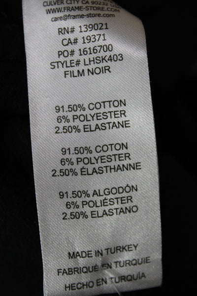 Frame Womens Skinny Ankle Black High Rise Jeans Size 30