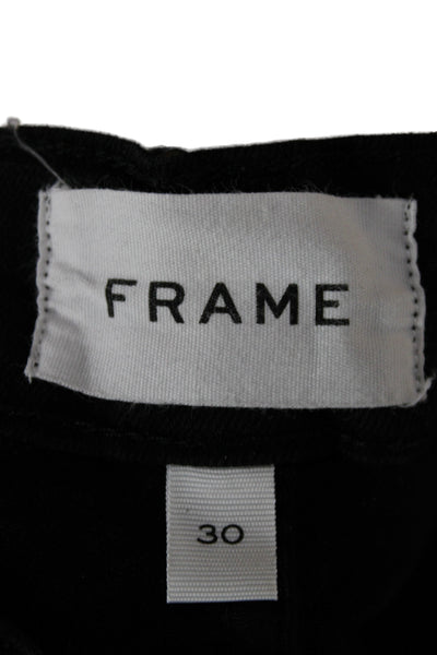 Frame Womens Skinny Ankle Black High Rise Jeans Size 30