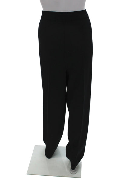 St. John Basics Unisex Dress Pants Black Polyester Size 12