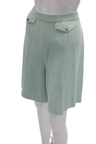 St. John Collection By Marie Gray Unisex Knit Green Shorts Size 12