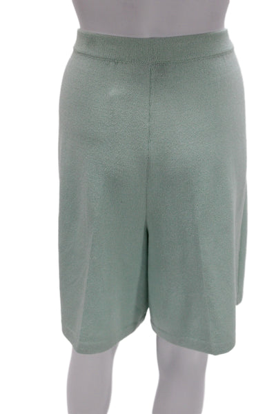 St. John Collection By Marie Gray Unisex Knit Green Shorts Size 12