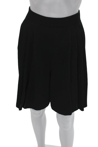 St. John Basics Unisex Black Polyester Shorts Size 12