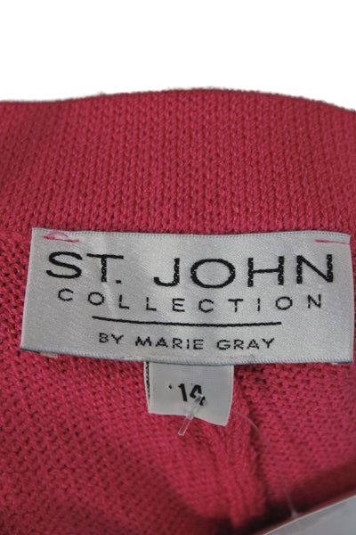 St. John Collection By Marie Gray Womens A-Line Skirt Pink Size 14