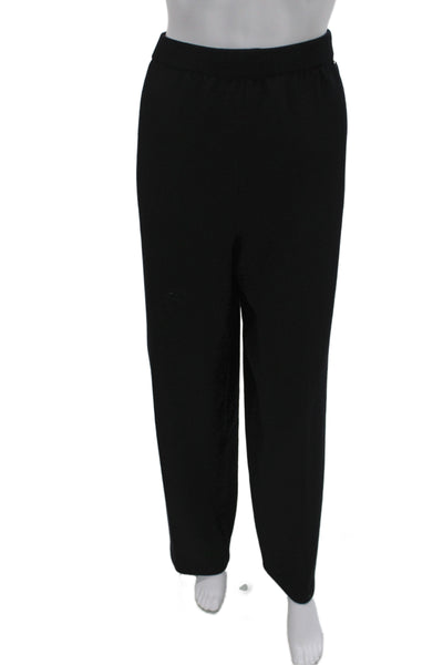 St. John Sport By Marie Gray Unisex Black Wool Blend Sweatpants Size L