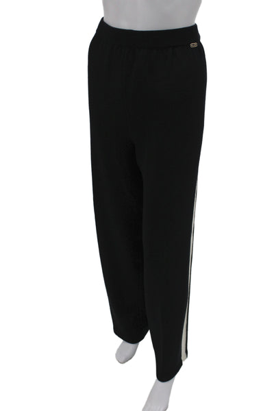St. John Sport By Marie Gray Unisex Black Wool Blend Sweatpants Size L