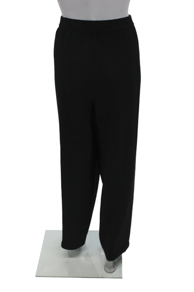 St. John Sport By Marie Gray Unisex Black Wool Blend Sweatpants Size L